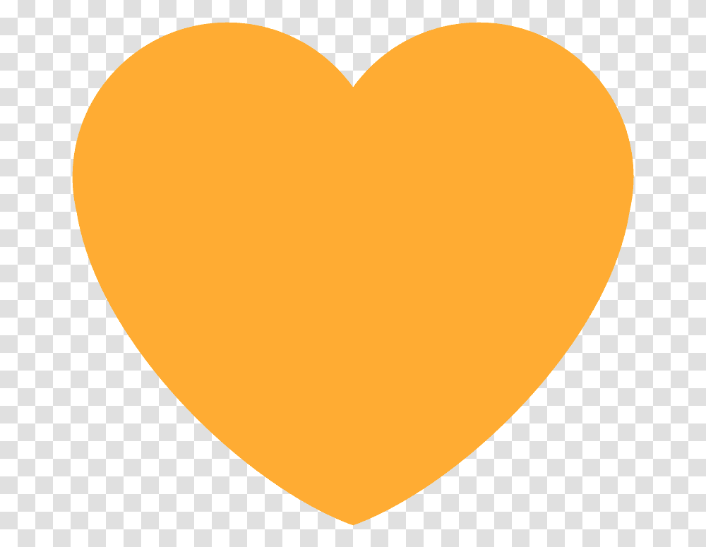 Orange Heart Emoji Clipart Orange Heart, Balloon, Pillow, Cushion, Plectrum Transparent Png