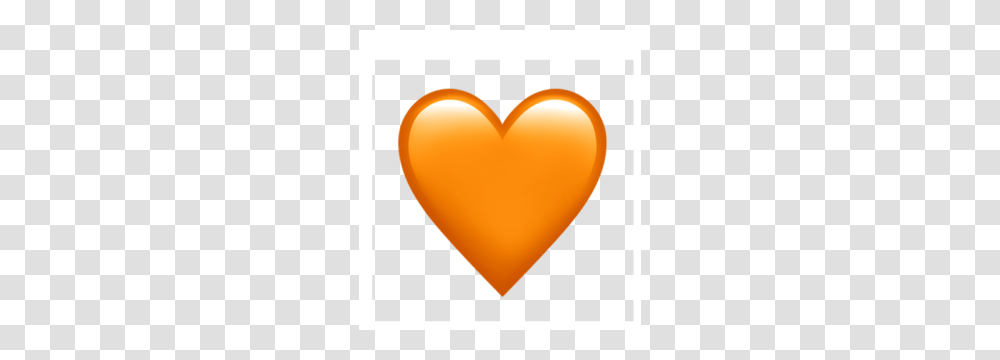 Orange Heart Emoji, Cushion, Balloon, Pillow, Label Transparent Png