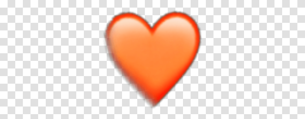 Orange Heart Emoji Iphone Sticker Random Remixit Heart, Balloon, Pillow, Cushion Transparent Png