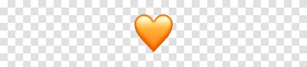 Orange Heart Emoji On Emojipedia, Balloon, Label, Interior Design Transparent Png