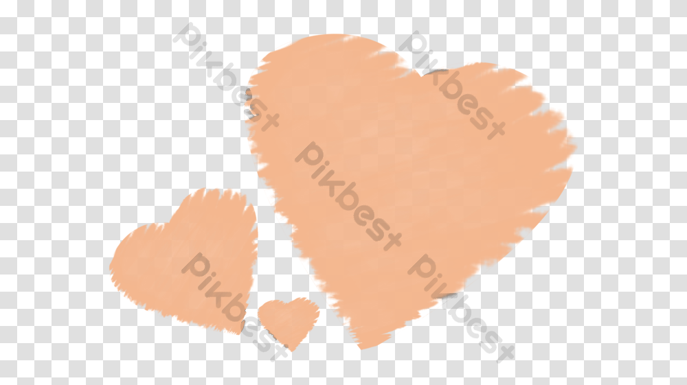 Orange Heart Girly, Plant, Plectrum, Sweets, Food Transparent Png