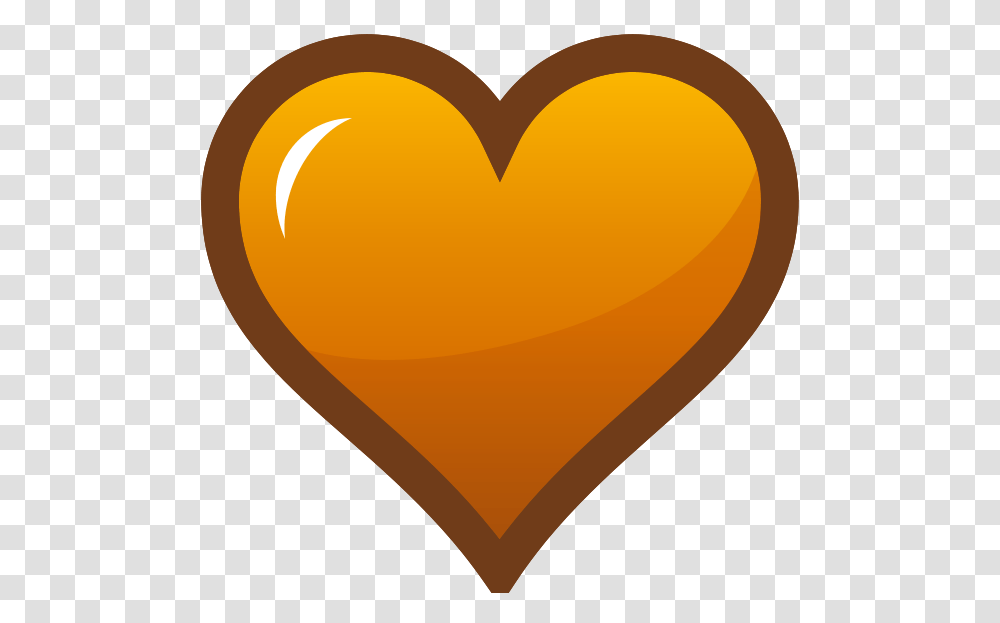 Orange Heart Icon Clip Arts For Web Transparent Png