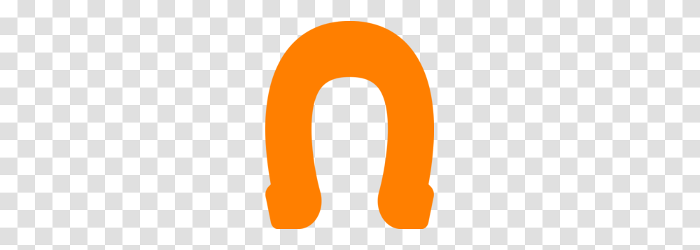 Orange Horseshoe Clip Art, Alphabet, Number Transparent Png