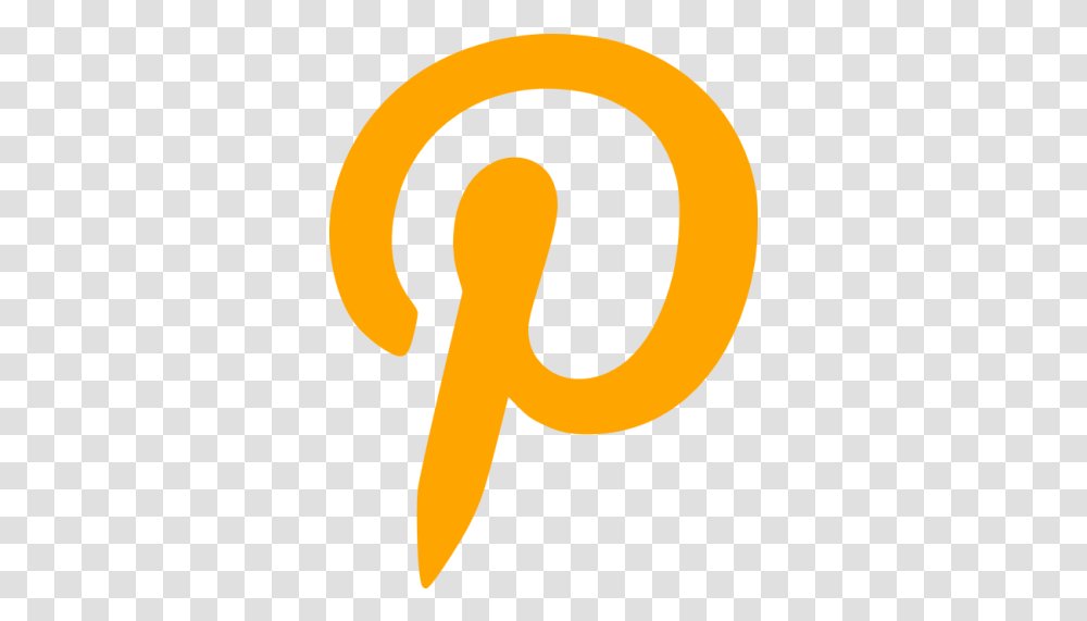 Orange Icon Pintrest Icon Aesthetic Orange, Text, Number, Symbol, Alphabet Transparent Png