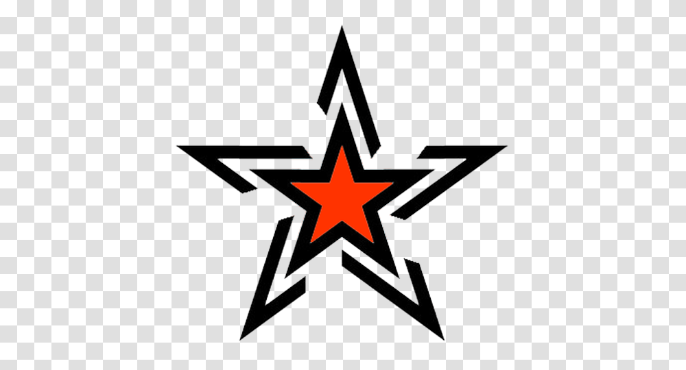 Orange Ink Star Tattoo Design, Star Symbol, Stencil Transparent Png