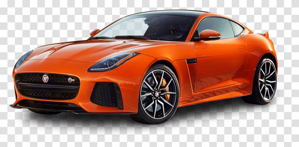 Orange Jaguar F Type Svr Coupe Car Jaguar F Type Svr 2020, Vehicle, Transportation, Sports Car, Jaguar Car Transparent Png