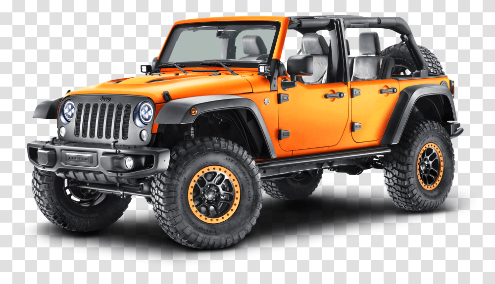 Orange Jeep Wrangler Car Image 2021 Jeep Wrangler Rubicon, Vehicle, Transportation, Automobile, Pickup Truck Transparent Png