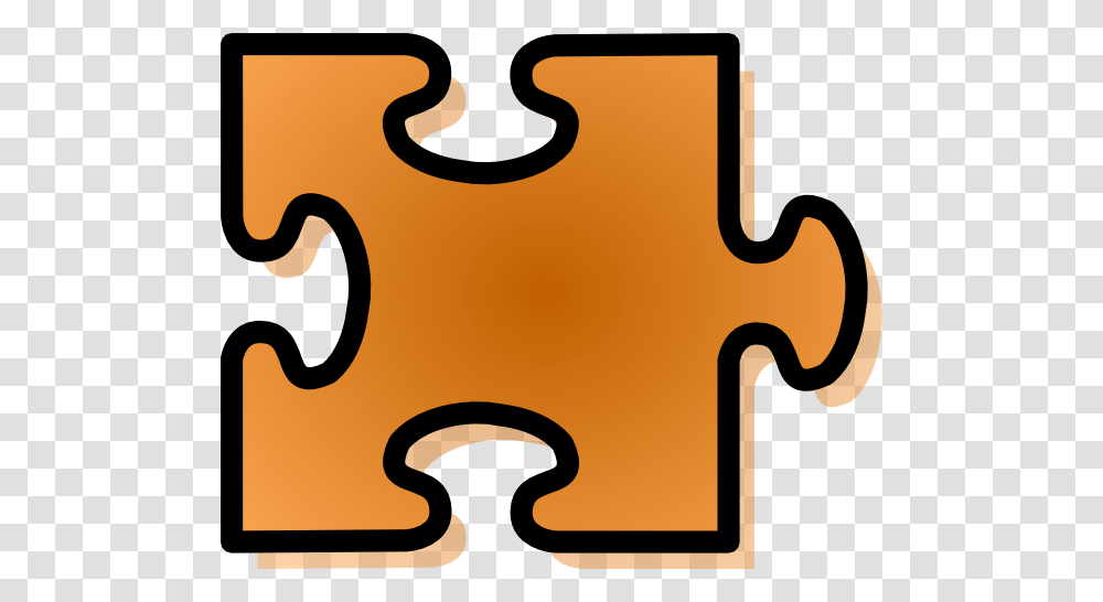 Orange Jigsaw Puzzle Piece Clip Art, Game, Antelope, Wildlife, Mammal Transparent Png