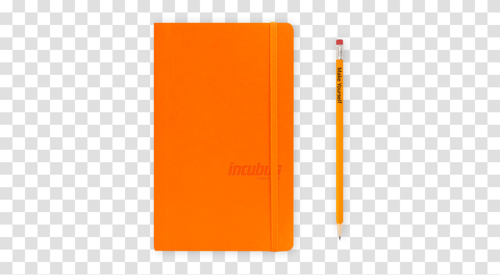 Orange Journal Notebook Incubus Store Orange Notebook, Pencil, Text, Electronics Transparent Png