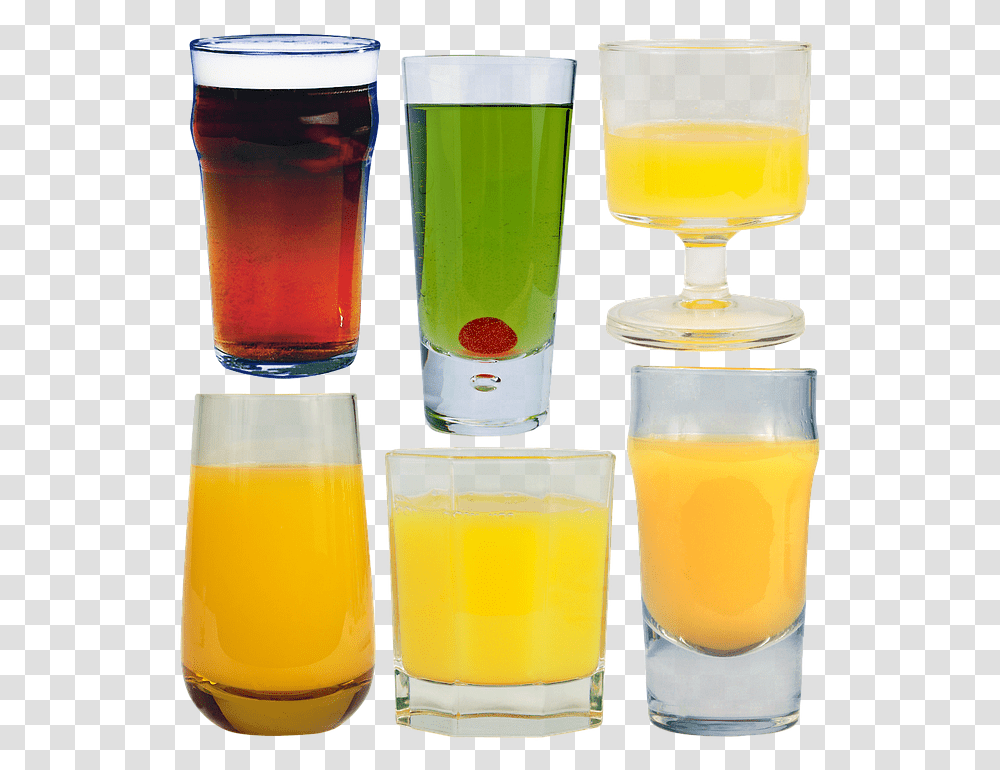 Orange Juice, Beverage, Glass, Beer Glass, Alcohol Transparent Png