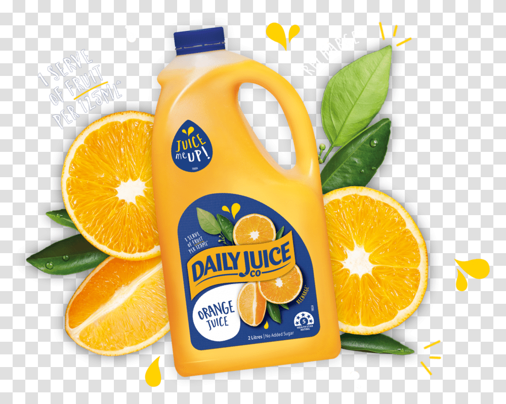 Orange Juice Daily Juice Orange Juice, Beverage, Drink, Citrus Fruit, Plant Transparent Png