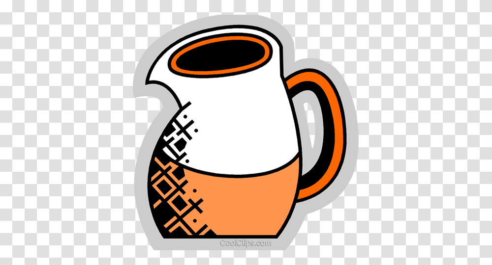 Orange Juice Royalty Free Vector Clip Art Illustration, Jug, Coffee Cup, Stein, Watering Can Transparent Png