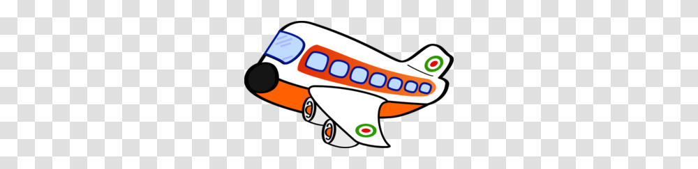 Orange Jumbo Jet Clip Art, Aircraft, Vehicle, Transportation, Airplane Transparent Png