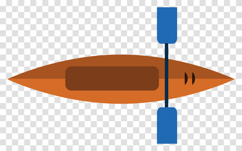 Orange Kayak Illustration Of The Summer Sun And Sea Kayak, Weapon, Weaponry, Tool, Injection Transparent Png