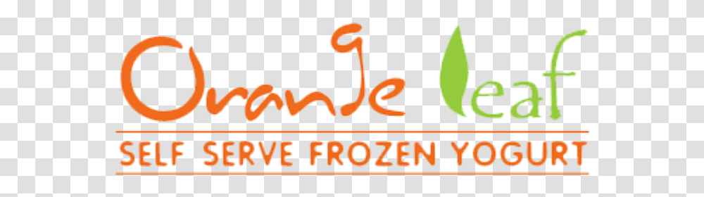Orange Leaf Frozen Yogurt, Alphabet, Label Transparent Png