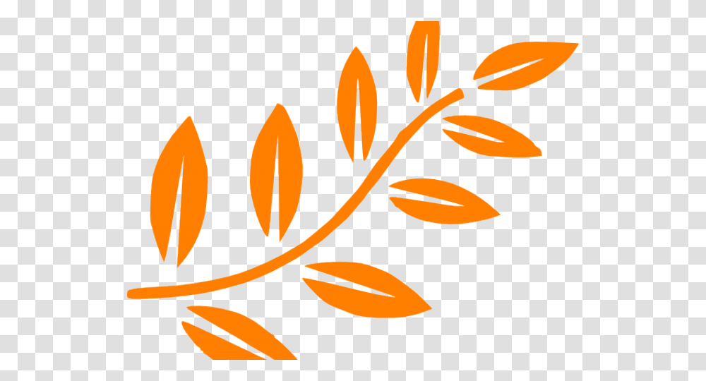 Orange Leaf Green Leaves Clipart, Plant, Flower, Blossom, Floral Design Transparent Png