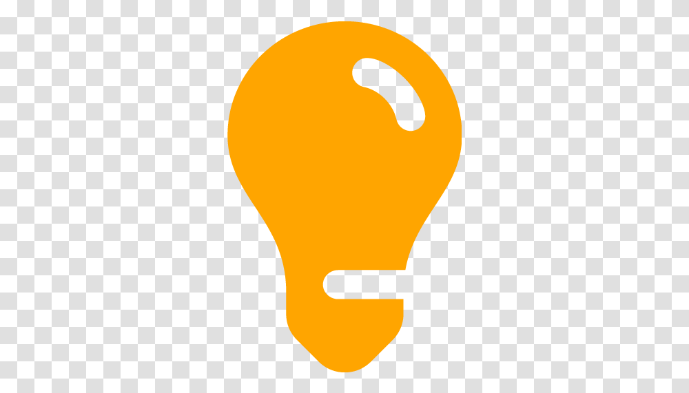Orange Light Bulb 5 Icon Lamp, Lightbulb, Tennis Ball, Sport, Sports Transparent Png