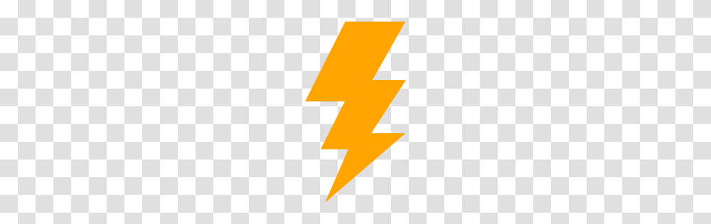 Orange Lightning Bolt Icon, Plant, Fruit, Food, Logo Transparent Png