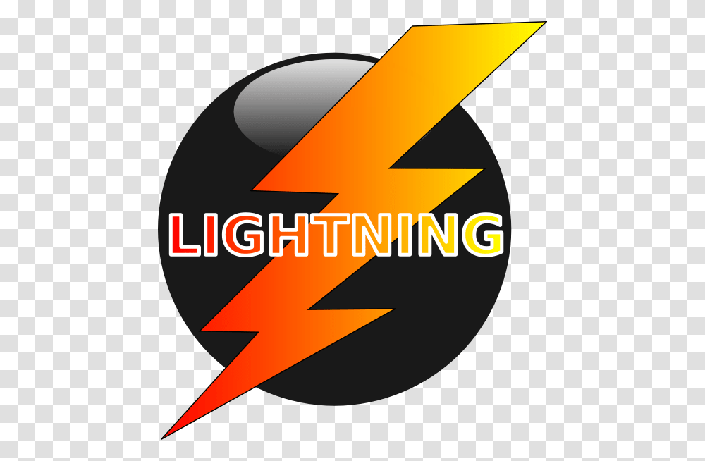 Orange Lightning Bolt Orange And Black Lightning Bolt, Number, Logo Transparent Png