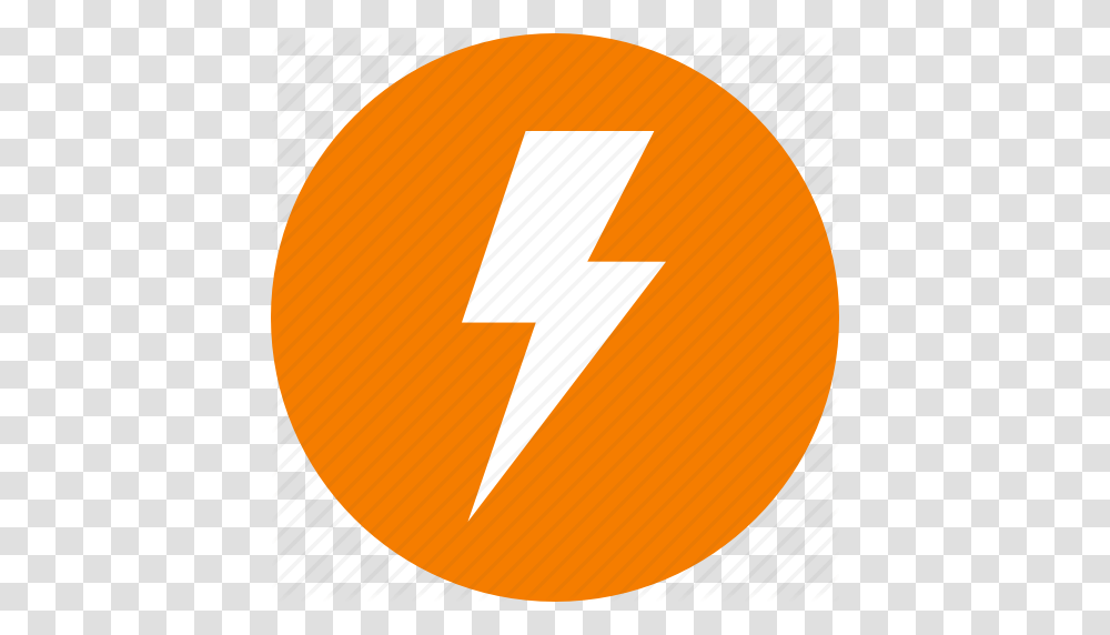 Orange Lightning Orange Lightning Pattern Orange Lightning, Sign, Recycling Symbol, Balloon Transparent Png