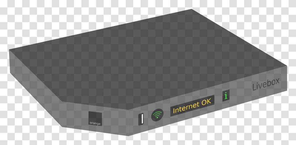 Orange Livebox Play Clip Arts Internet Modem Clipart, Electronics, Hardware, Hub, Router Transparent Png
