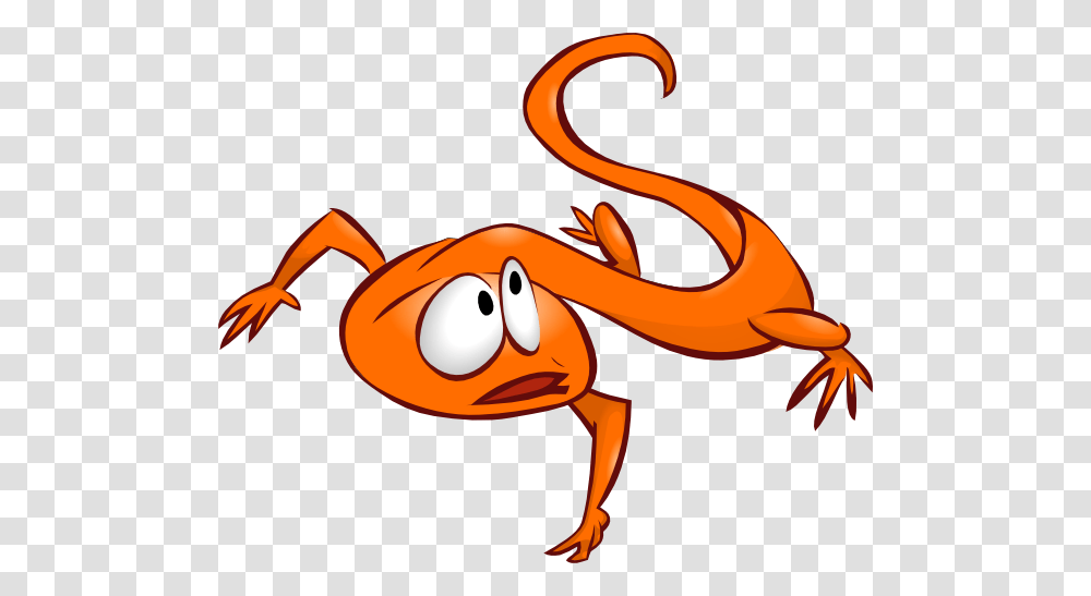 Orange Lizard Running Away Clip Art, Animal, Invertebrate, Flamingo, Bird Transparent Png