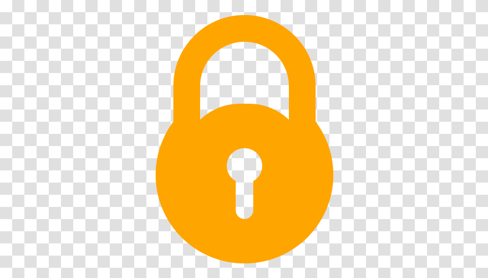 Orange Lock Icon Lock Icon Black, Combination Lock, Security Transparent Png