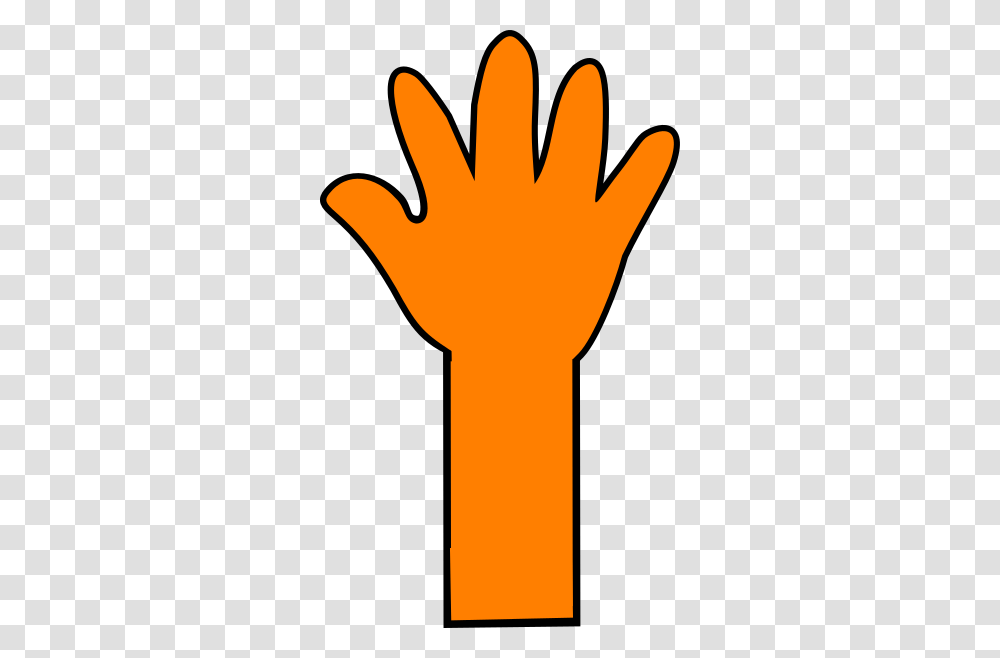 Orange Long Arm Clip Art, Hand, Wrist, Fist, Light Transparent Png