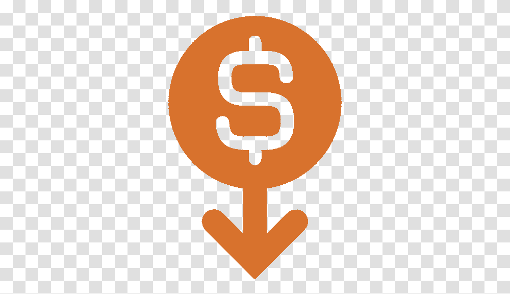 Orange Lower Costs Icon Emblem, Cross, Glass Transparent Png