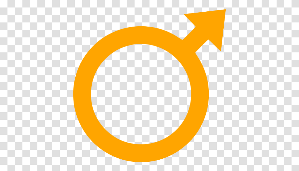 Orange Male Icon Male Gender Icon Yellow, Symbol, Logo, Trademark, Text Transparent Png