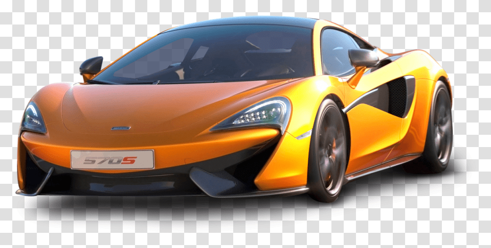 Orange Mclaren 570s Car Image Mclaren 570s Rocket League, Vehicle, Transportation, Tire, Sports Car Transparent Png