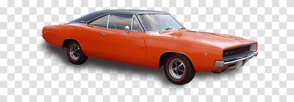 Orange Muscle Car Picture Classic Car, Vehicle, Transportation, Sedan, Sports Car Transparent Png