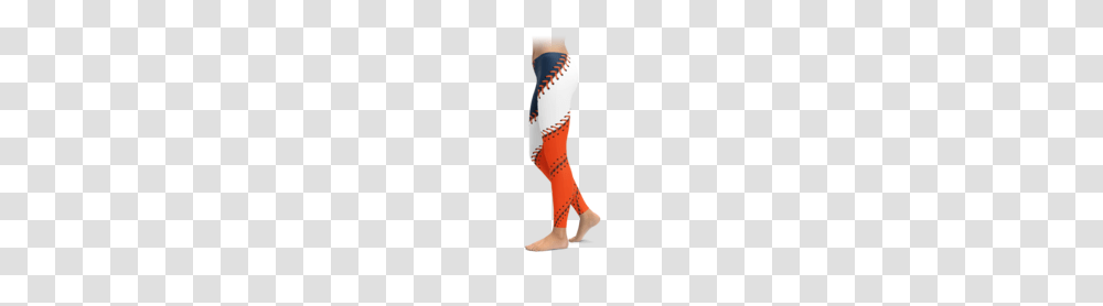 Orange Navy Baseball Stitch Leggings Brave New Look, Costume, Sock, Person Transparent Png