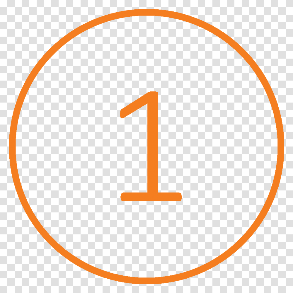 Orange Number 1 Icon Transparent Png