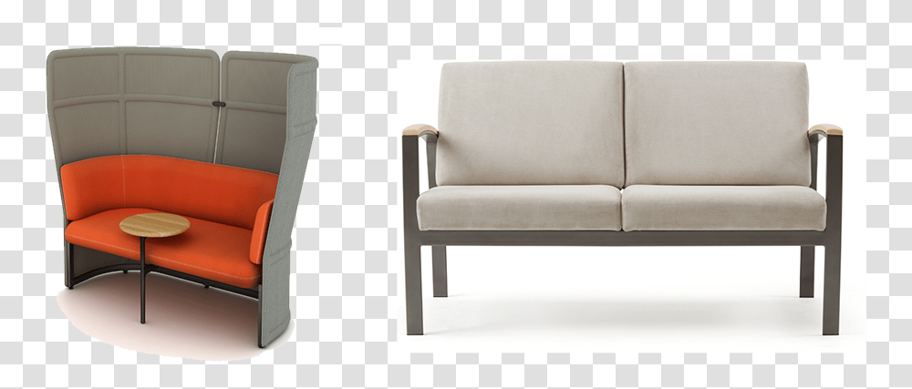 Orange Opennest Haworth Studio Couch, Furniture, Chair, Armchair, Cushion Transparent Png