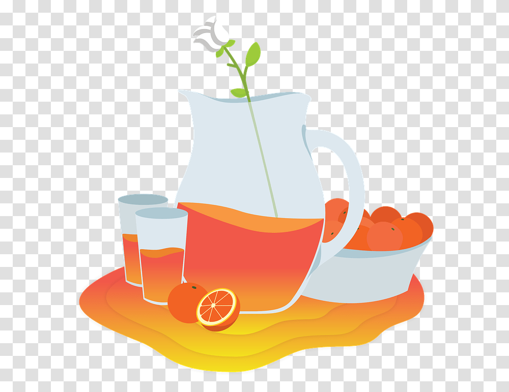 Orange Oranges Juice Food Mood Glass Roses Fresh Illustration, Pottery, Cup, Beverage, Coffee Cup Transparent Png