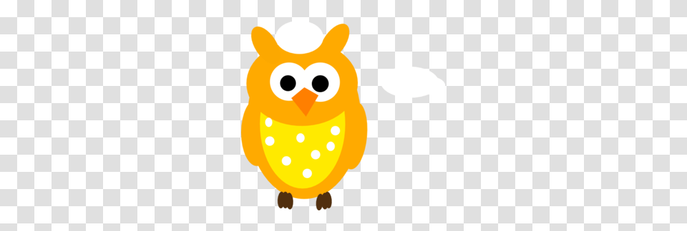 Orange Owl And Dots Clip Art, Animal, Bird, Penguin, Egg Transparent Png