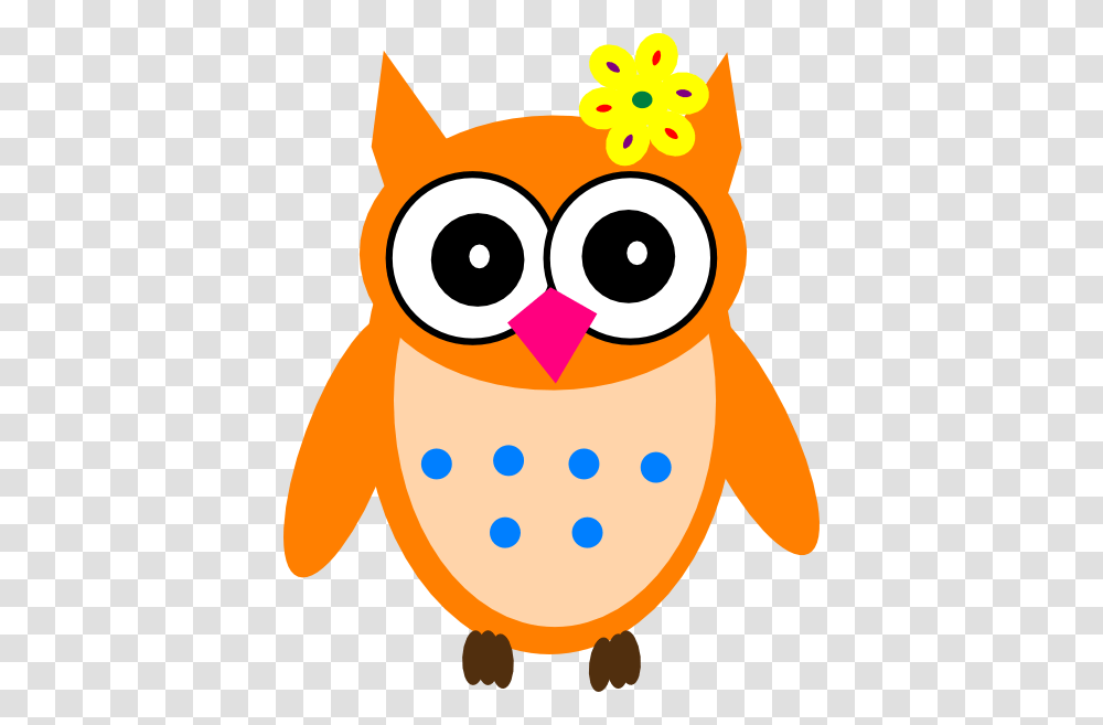 Orange Owl Clipart Orange Owl And Dots Clip Art, Goldfish, Animal, Bird, Penguin Transparent Png