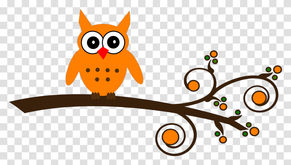 Orange Owl Purple Owl Clipart On A Branch, Airplane, Aircraft, Vehicle, Transportation Transparent Png