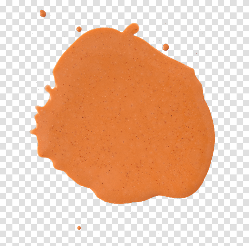 Orange Paint Drop Image Orange Paint Swatch, Food, Sweets, Bread, Plant Transparent Png