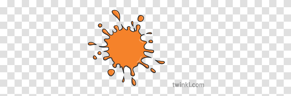 Orange Paint Splash Illustration Twinkl Paint Splatters Twinkl, Fire, Flame, Astronomy, Outer Space Transparent Png