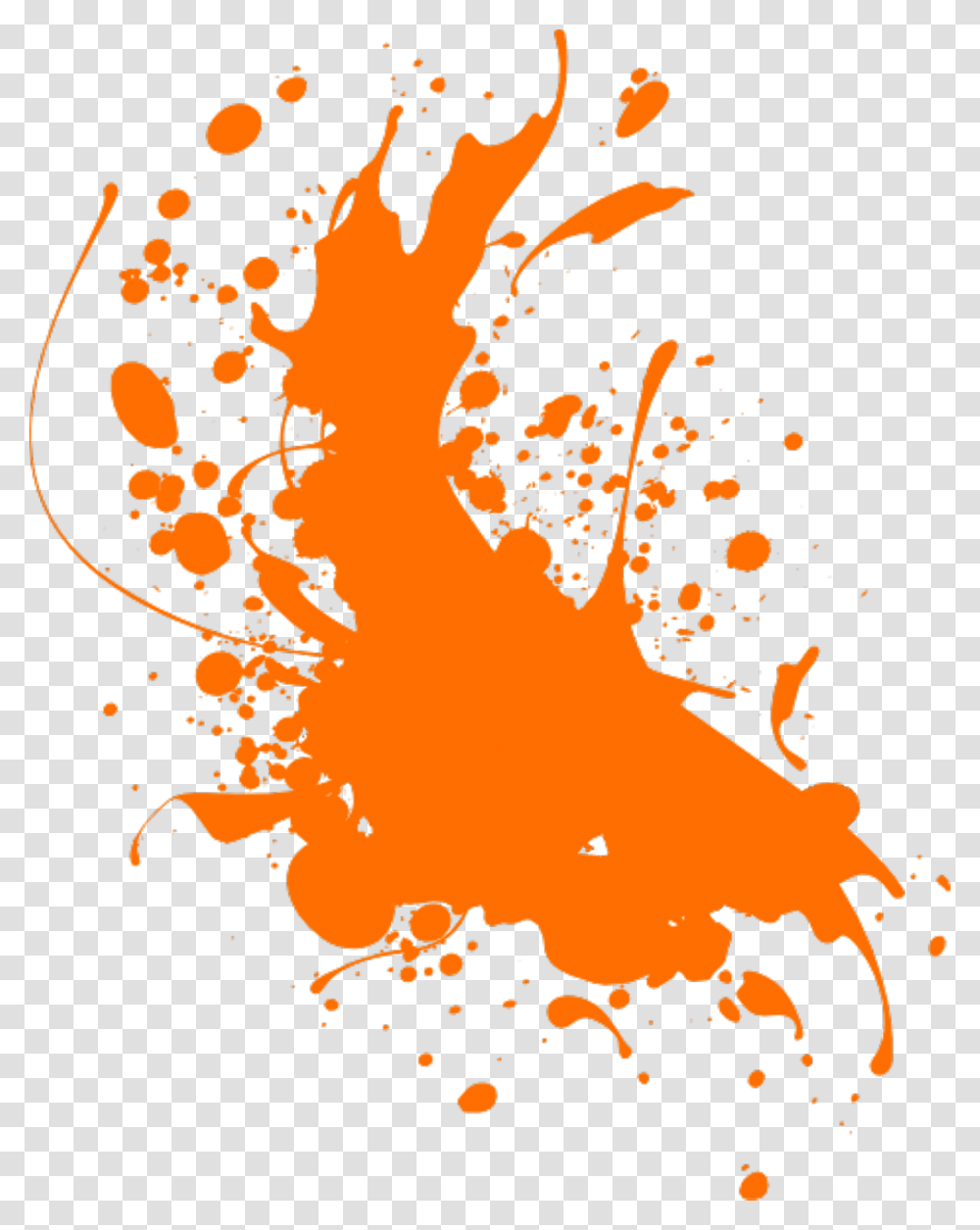 Orange Paint Splat Remixit Orange Paint Splat, Fire, Pattern Transparent Png