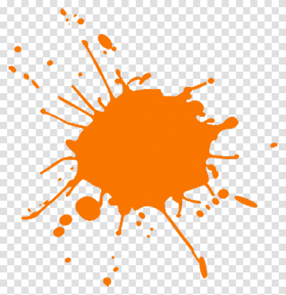 Orange Paint Splat Remixit Paint Splash Vector, Stain, Poster, Advertisement, Fire Transparent Png