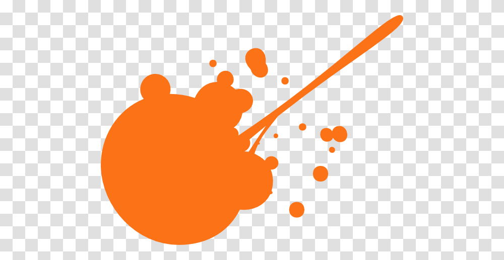 Orange Paint Splatter Clip Art, Stain Transparent Png