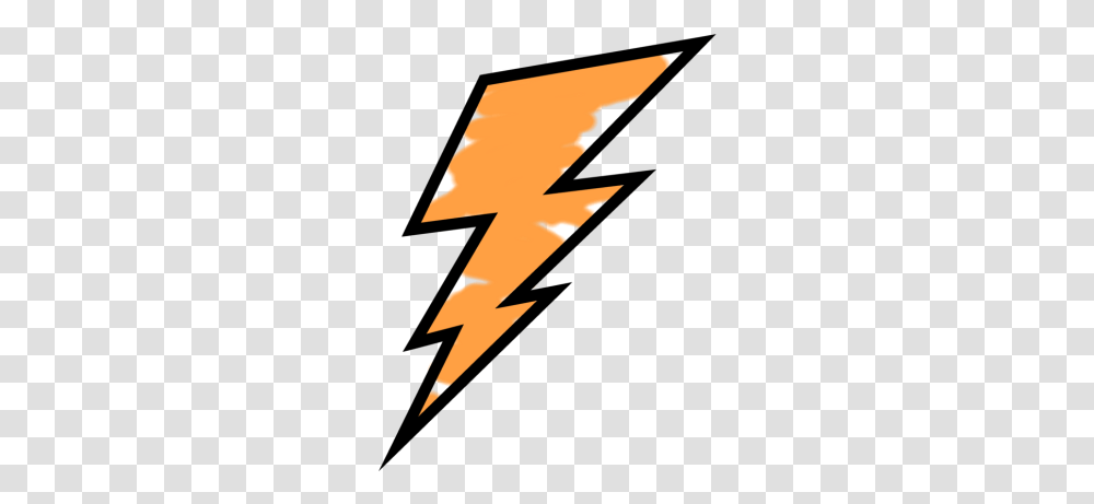 Orange Painted Lightning Bolt Blue Lightning Bolt, Symbol, Star Symbol, Poster, Advertisement Transparent Png