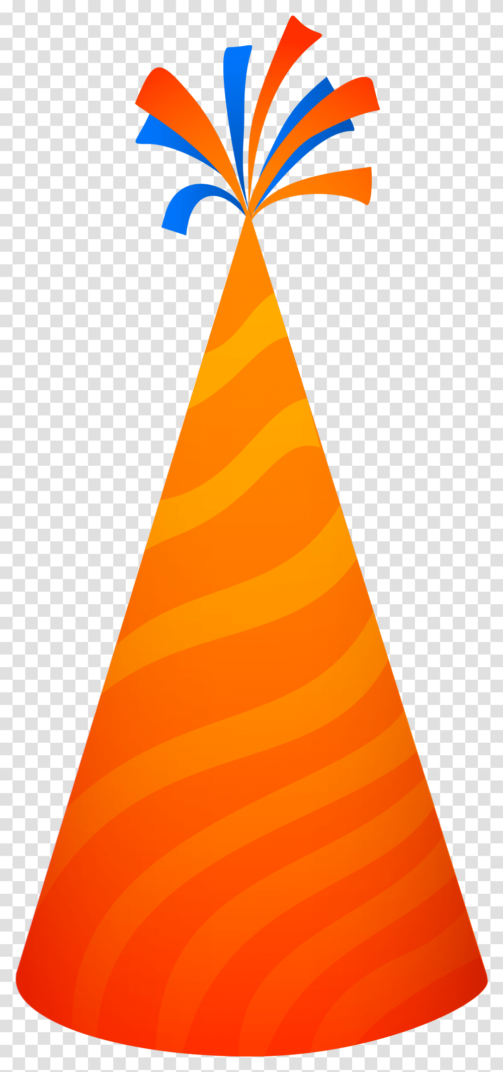Orange Party Hat, Cone, Apparel Transparent Png