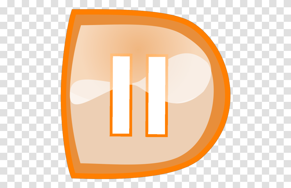 Orange Pause Button Icons, Number, Label Transparent Png