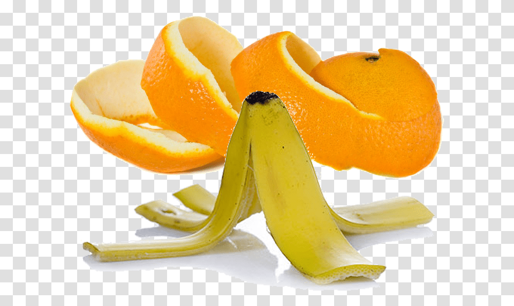 Orange Peel And Banana Orange And Banana Peel, Fruit, Plant, Food Transparent Png
