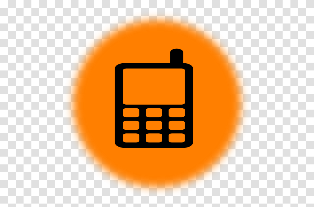 Orange Phone Icon Images Yellow Phone Icon Red Phone Orange Mobile Phone For Cv, Text Transparent Png