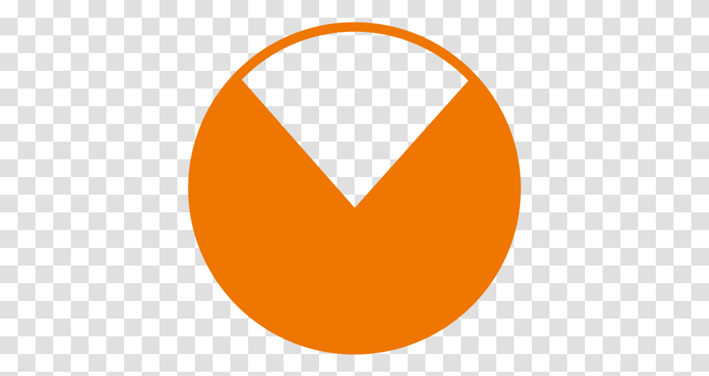 Orange Pie Chart & Svg Vector File Circle, Symbol, Label, Text, Balloon Transparent Png
